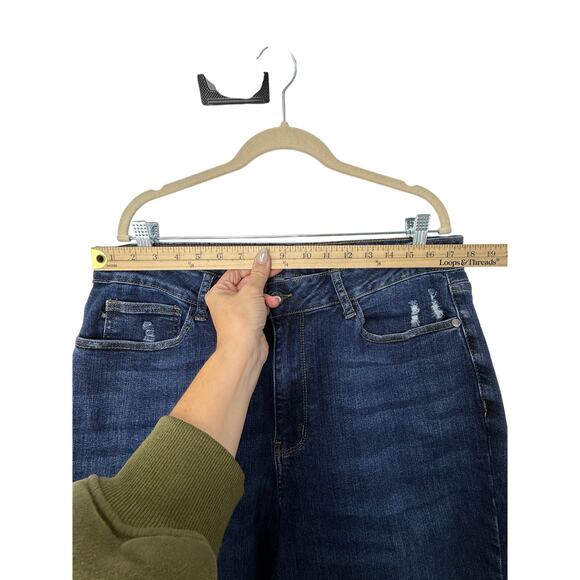 Judy Blue Slim Bootcut Jeans Dark Wash Size 18W Stretch Denim Casual - Picture 6 of 9